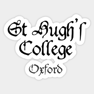 Oxford St Hugh's College Medieval University Sticker